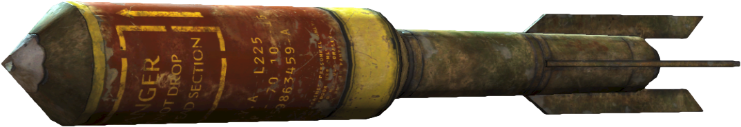 Fo4 Missile - Rifle (1172x484), Png Download