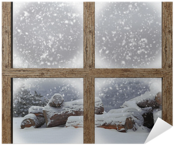 Winter Outdoors View With Firewood Pile From Wooden - Puppies In Paradise [book] (400x400), Png Download