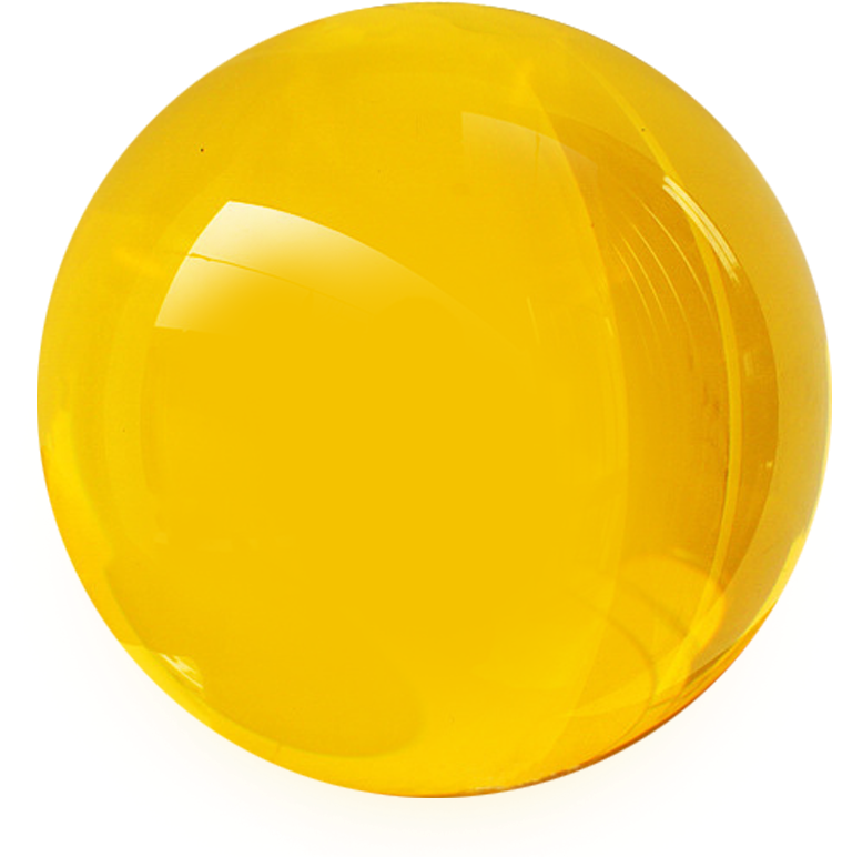 Solid Color Glass Sphere - Yellow Glass Ball Png (1280x800), Png Download