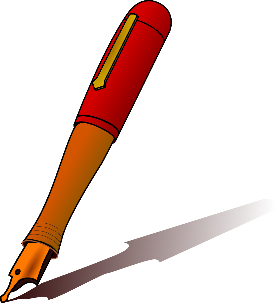 Twitter Vector Red - Clipart Images Of Pen (580x640), Png Download
