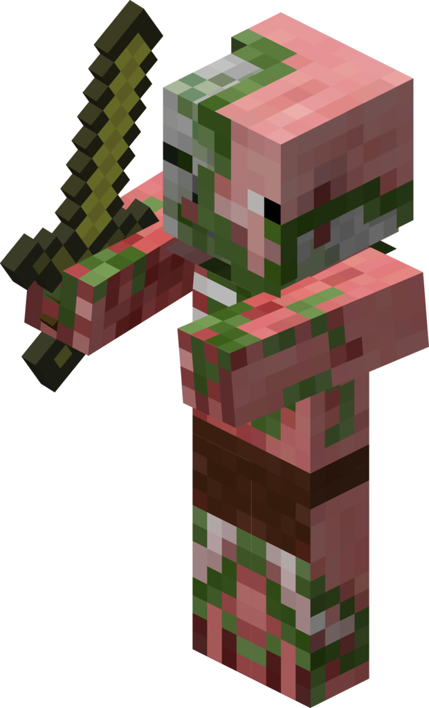 Minecraft Zombie Pigman (620x1024), Png Download