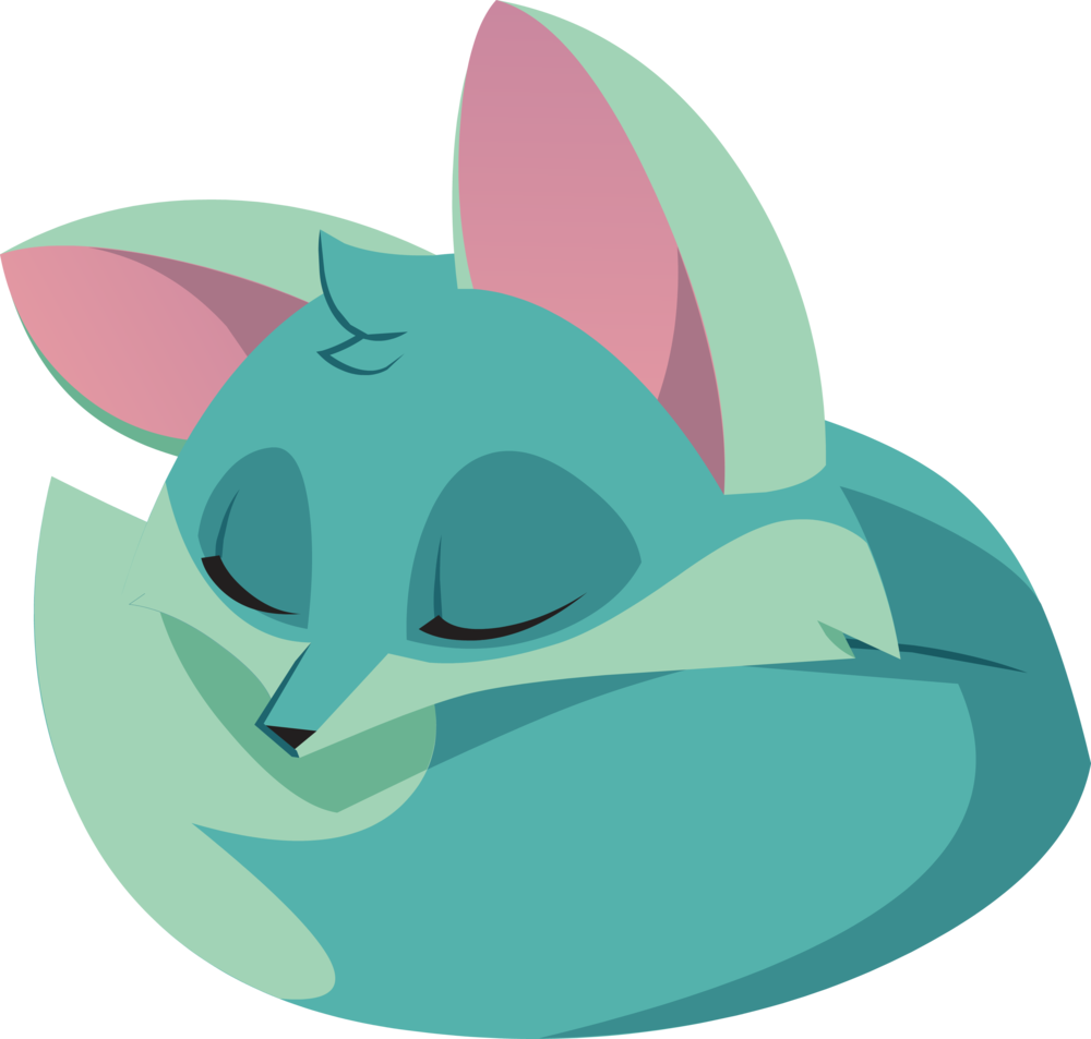 Sleeping Fox - Wiki (1000x953), Png Download
