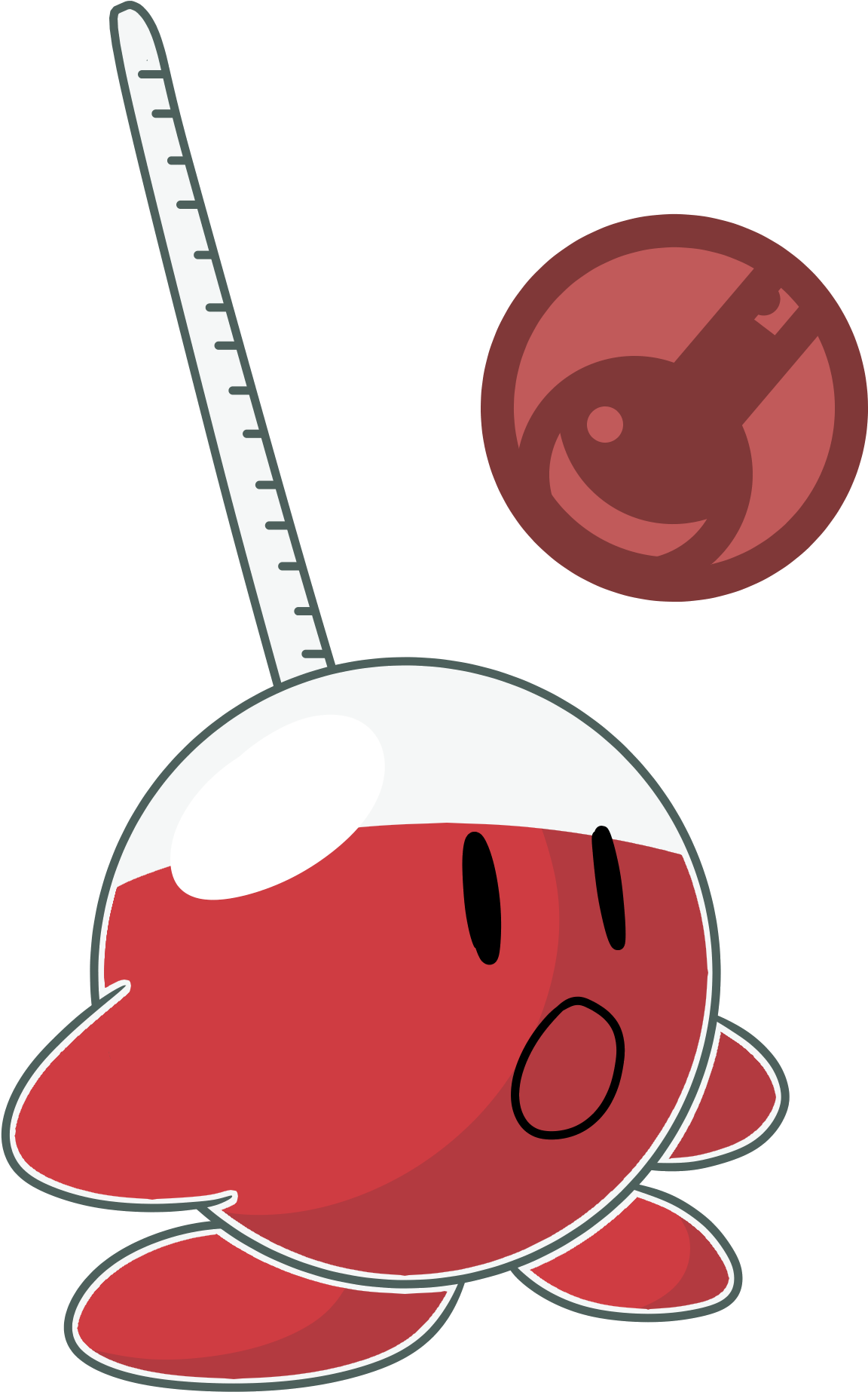 K-thermometer (1600x1900), Png Download