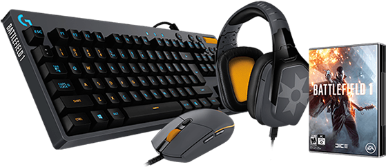 Logitech Battlefield 1 Edition Products - Logitech G810 Orion Spectrum Rgb Gaming Usb Mechanical (560x334), Png Download