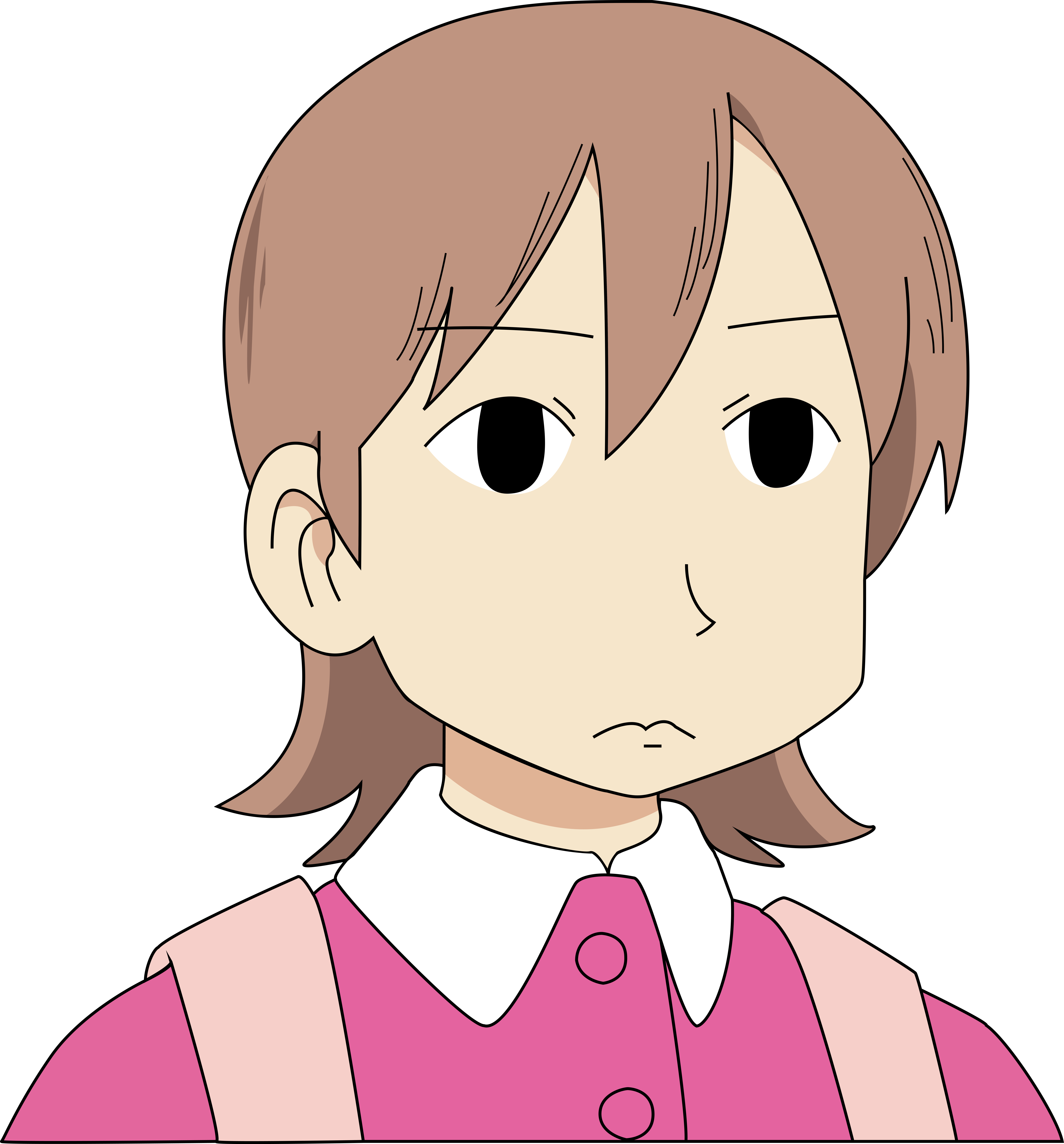 Enter Image Description Here - Nichijou Yuuko Funny Face (356x390), Png Download
