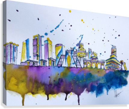 Madrid Art - Madrid (429x362), Png Download