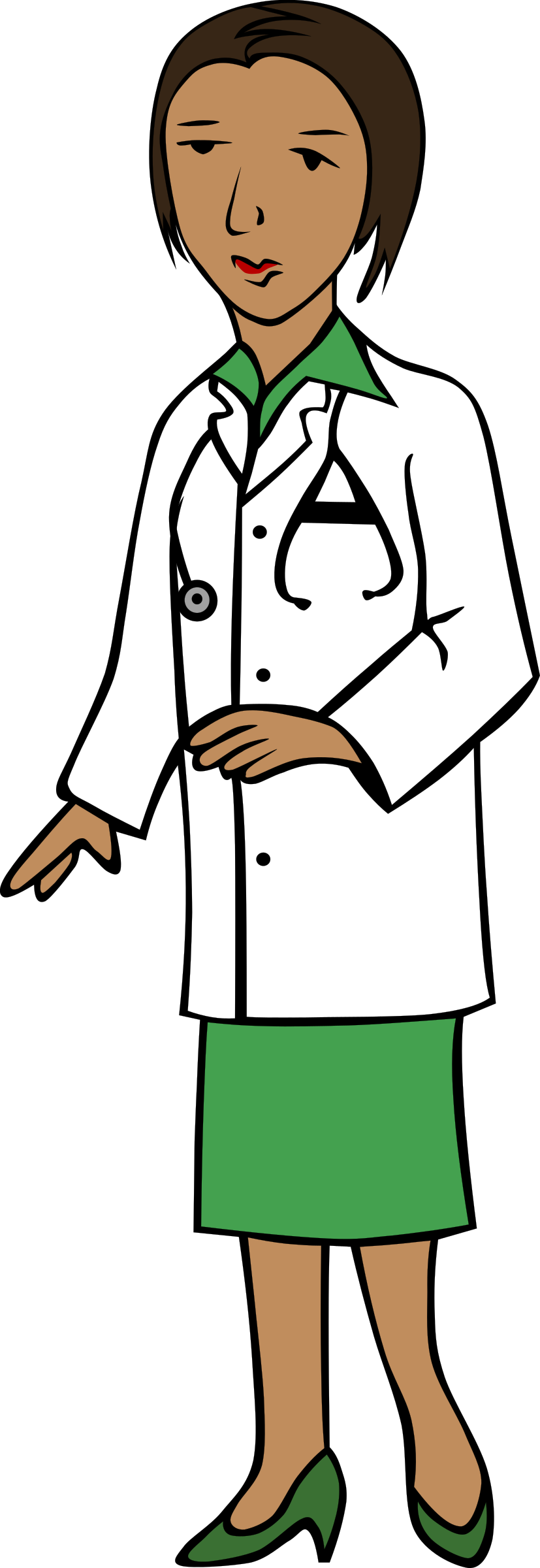 Jpg Free Stock African Big Image - Doctor Clipart Png (827x2400), Png Download