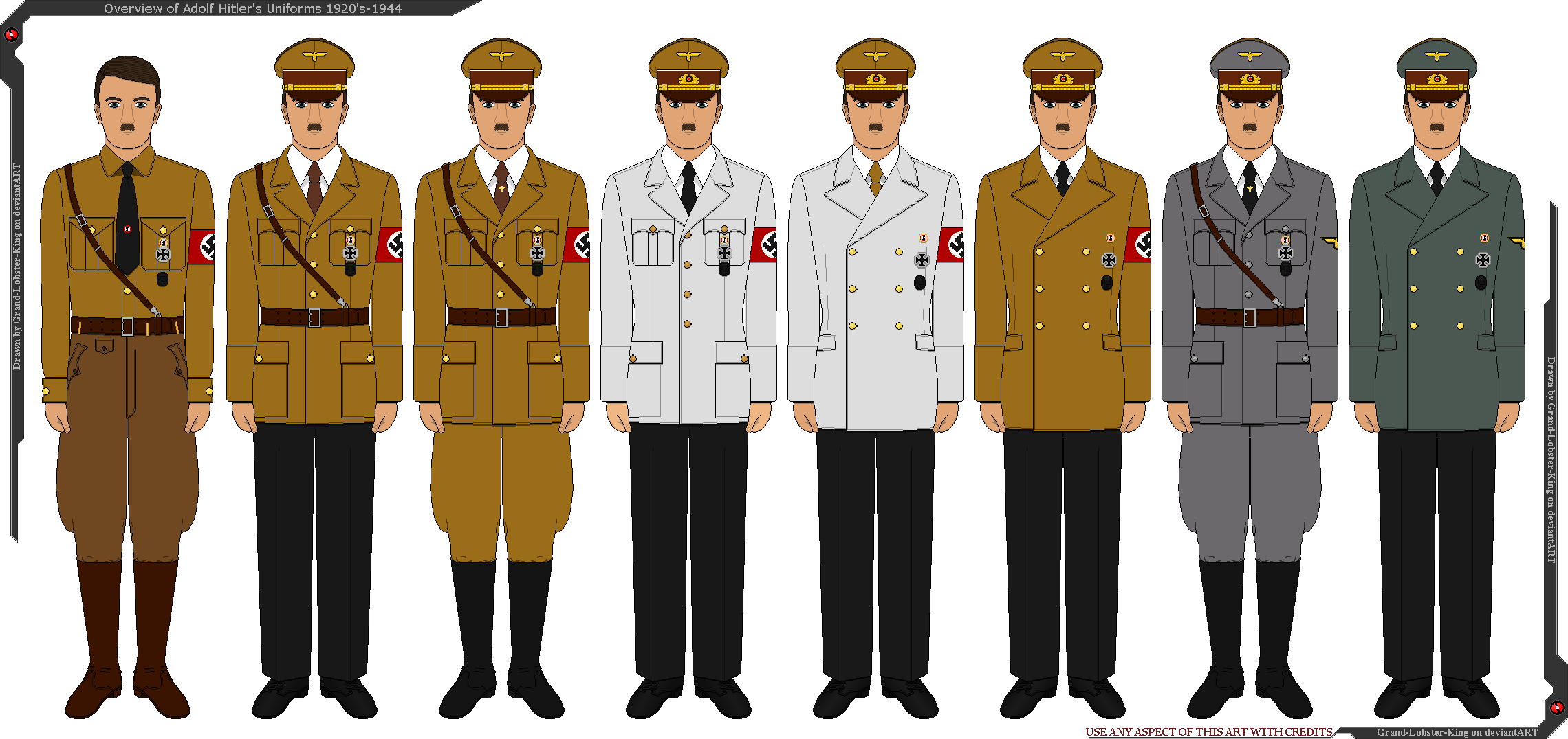 Image Result For Hitler Uniforms - Adolf Hitler (2280x1076), Png Download