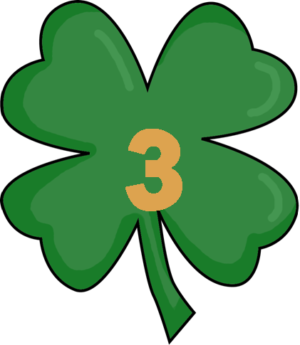 Today Is Also A Double Blog Hunt Day Click Here To - Four Leaf Clover Transparent (421x485), Png Download