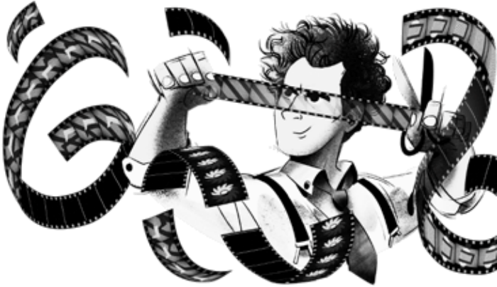 Google Doodle Celebrates Sergei Eisenstein's 120th - Doodle Of Modi Google (700x415), Png Download