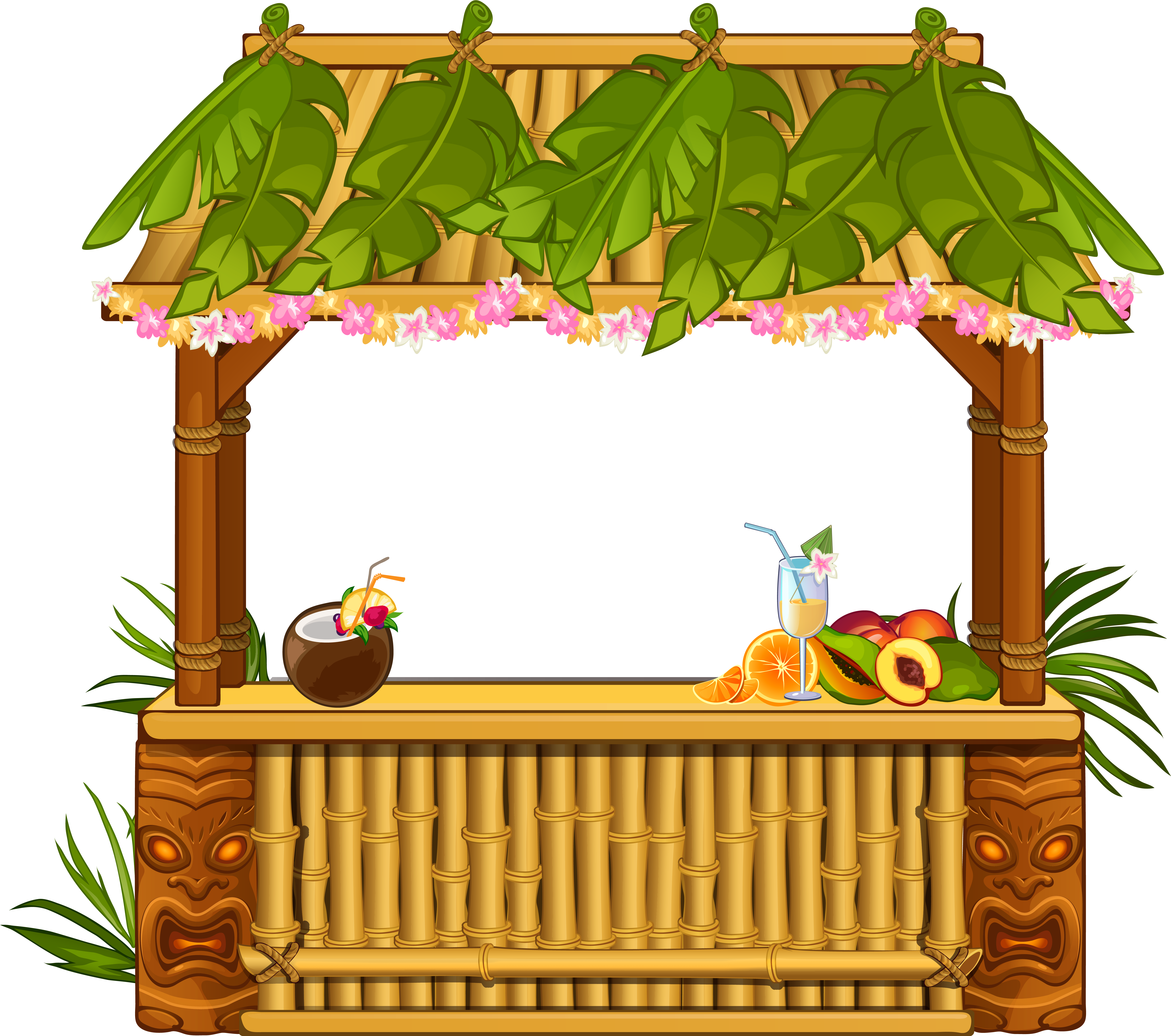Tiki Bar Clip Art (6174x5467), Png Download