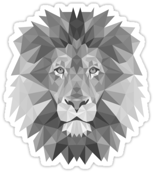 Lion Head Banner - Lion Wall Tapestry - Small: 51" X 60" (375x360), Png Download