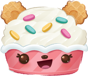 Creamery Num Sprinkles Froyo - Num Noms Sprinkles Froyo (445x430), Png Download