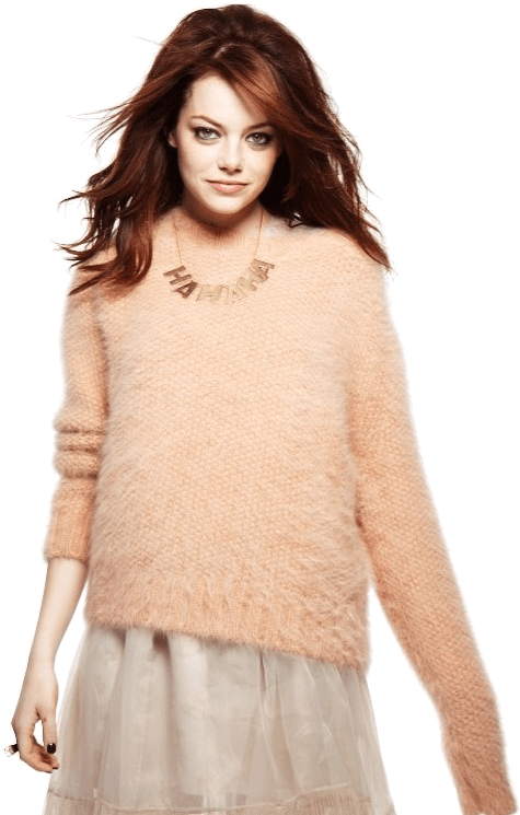 Emma Stone Pullover - Emma Stone Photo Shoot (623x775), Png Download