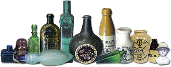Antique Bottle Main Picture - Old Pharmacy Bottles Png (639x251), Png Download