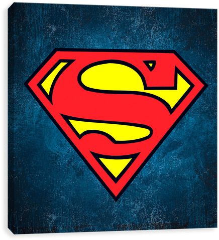 Superman Logo On Texture Square - Mothers Day Message (500x500), Png Download