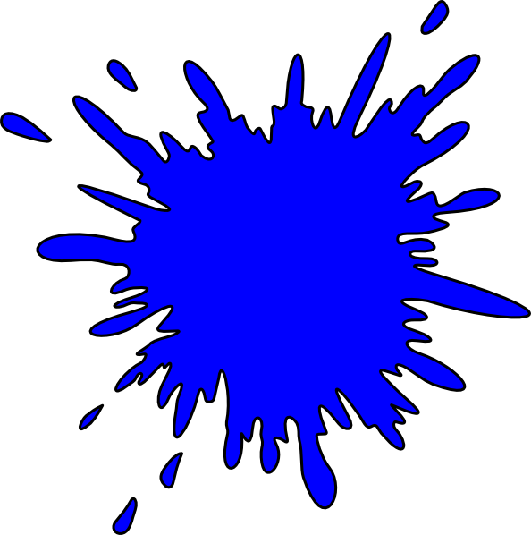 Splash Clipart Paintball - Splash Clip Art (594x598), Png Download