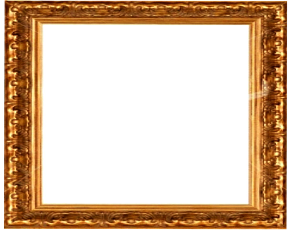 Golden Frame Png Download Image - Victorian Picture Frame Png (997x801), Png Download