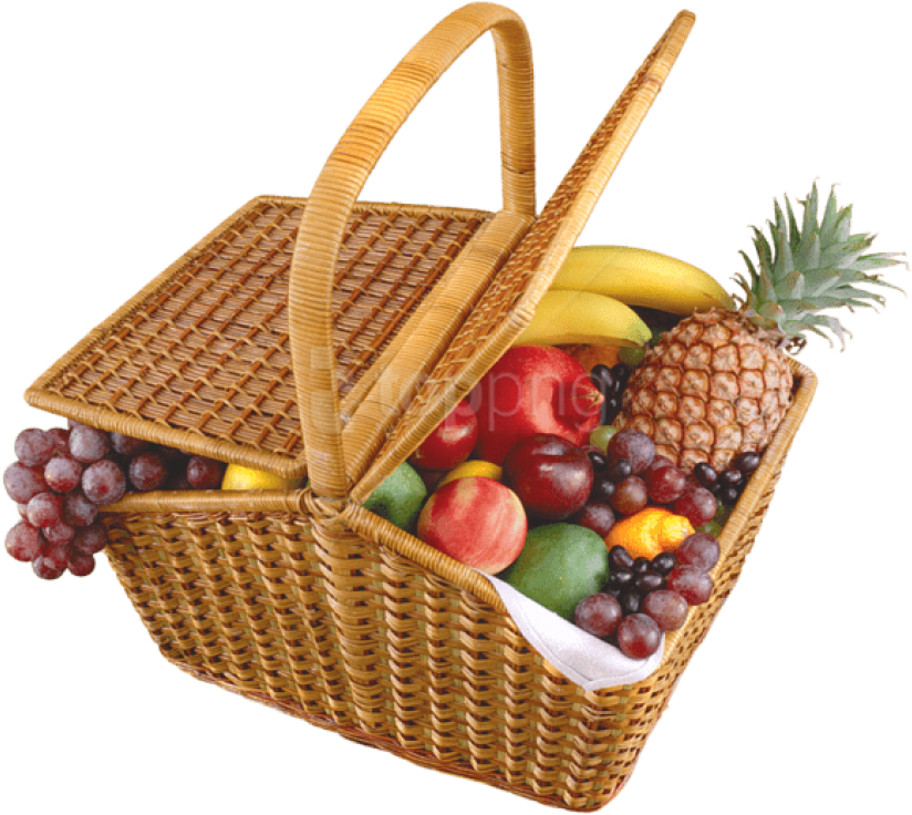 Download Fruit Basket Transparent Background PNG Image with No Background