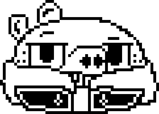 Roviotale Freckles Sprite V2 - Black-and-white (560x400), Png Download