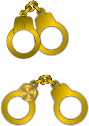 Bjmp Handcuff Pin - Handcuffs (480x480), Png Download