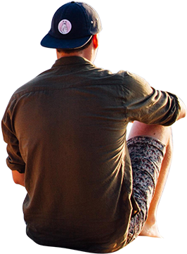 Man Sitting Png Cutout Image - People Sitting Png (385x480), Png Download