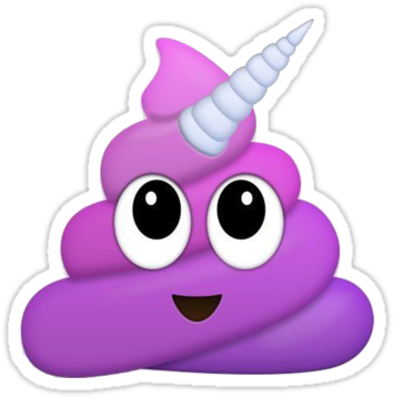 #shit #smile #emoji #emogishit #unicorn #какашкасмайл - Poop Emojis (375x360), Png Download