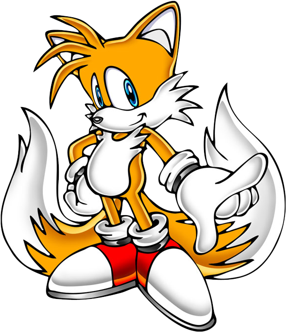Tails The Fox - Miles Tails Prower (332x387), Png Download