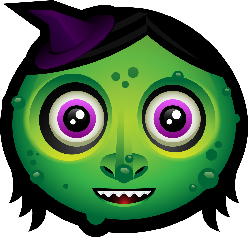 Witch Face Png Transparent Image - Portable Network Graphics (1024x1024), Png Download