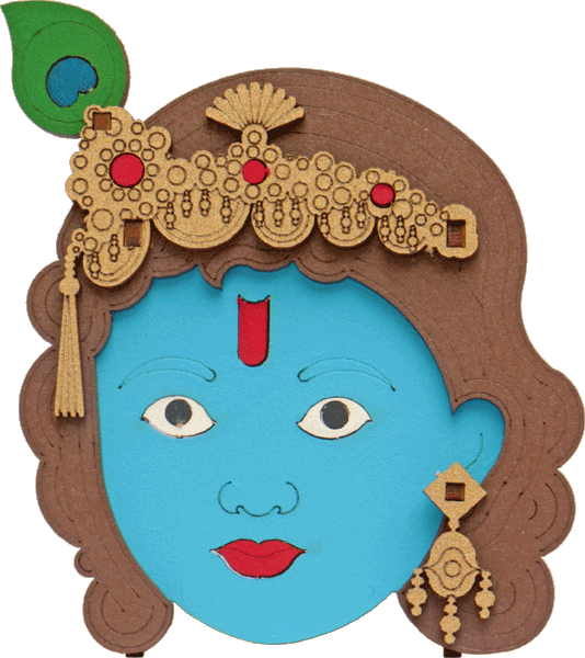Krishna - Lord Krishna Model Kit (534x600), Png Download