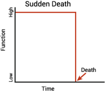 Sudden Death Graph - Sudden Death Trajectory (414x339), Png Download