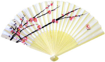 Cherry Blossom Chinese Fan - Japanese Fans Cherry Blossom (400x400), Png Download