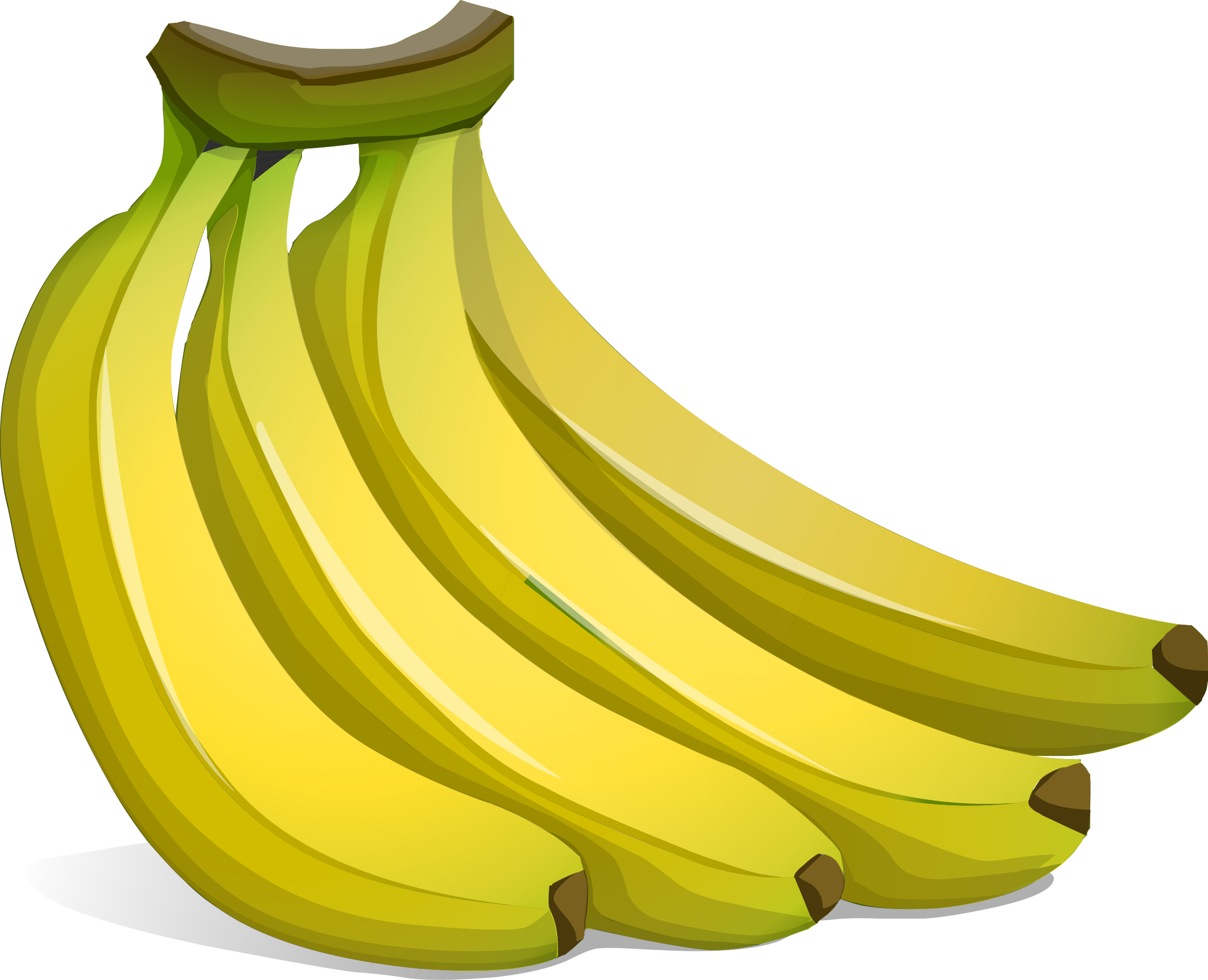 A Bunch Of Bananas Big Image Png (2400x1947), Png Download