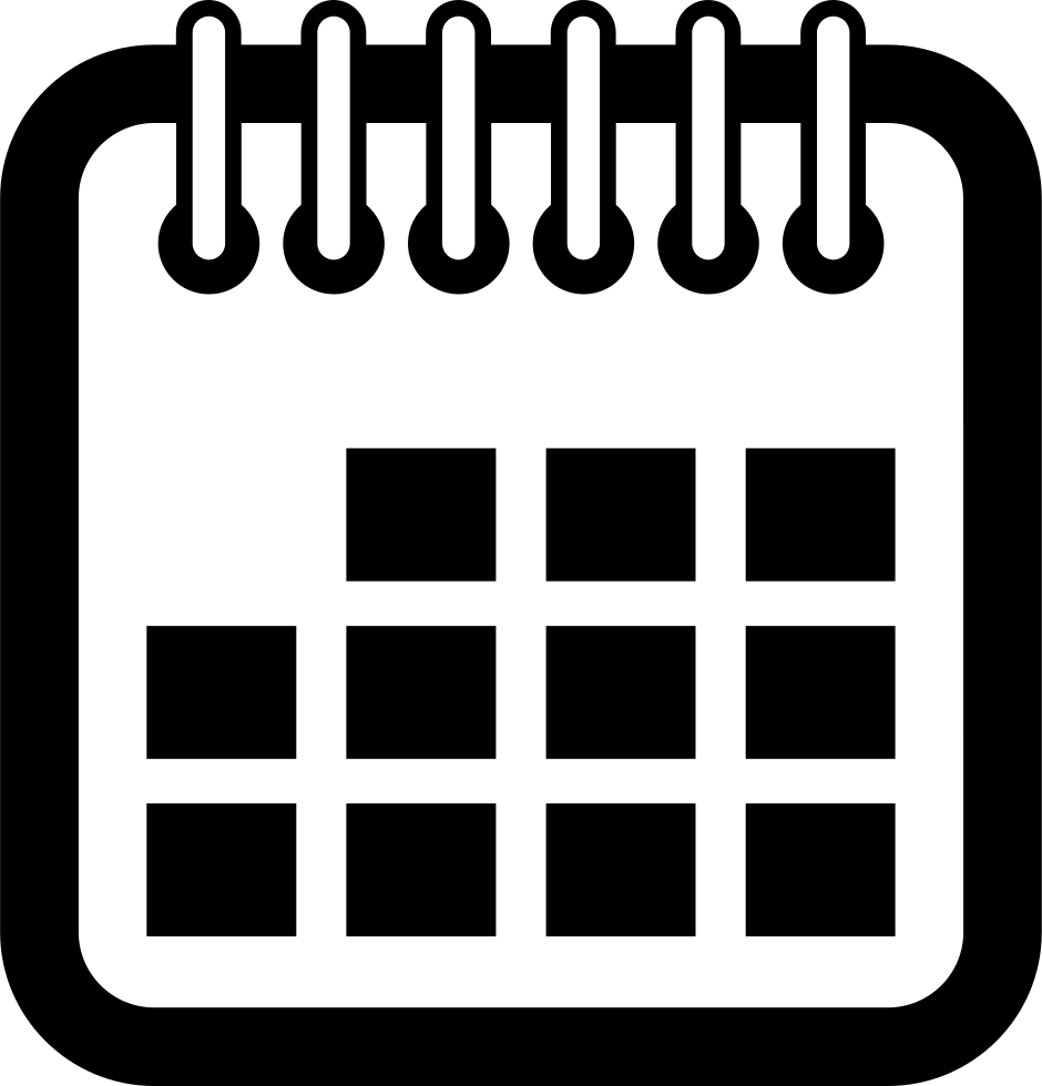 Calendar Spring And Squares Interface Symbol Comments - Calendar Symbol Png (940x980), Png Download