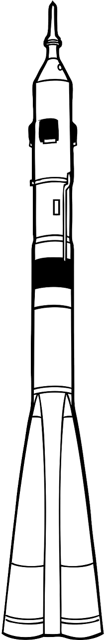 Rocket Vehicle Space - Rocket Clip Art (640x1280), Png Download