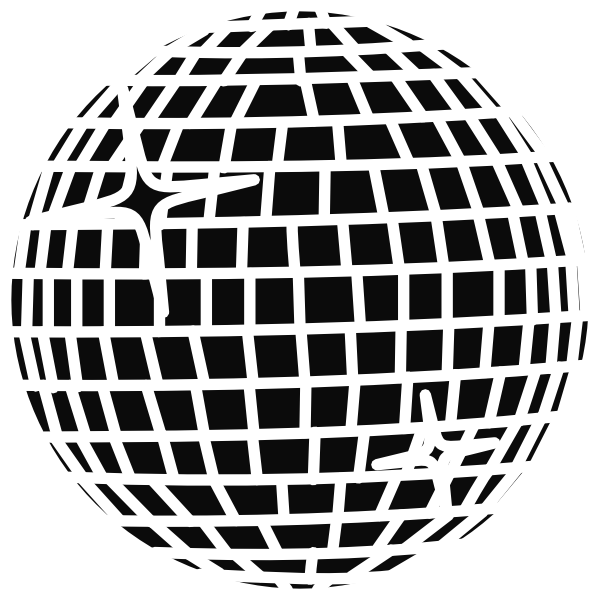 Dibujo Bola De Discoteca (600x600), Png Download