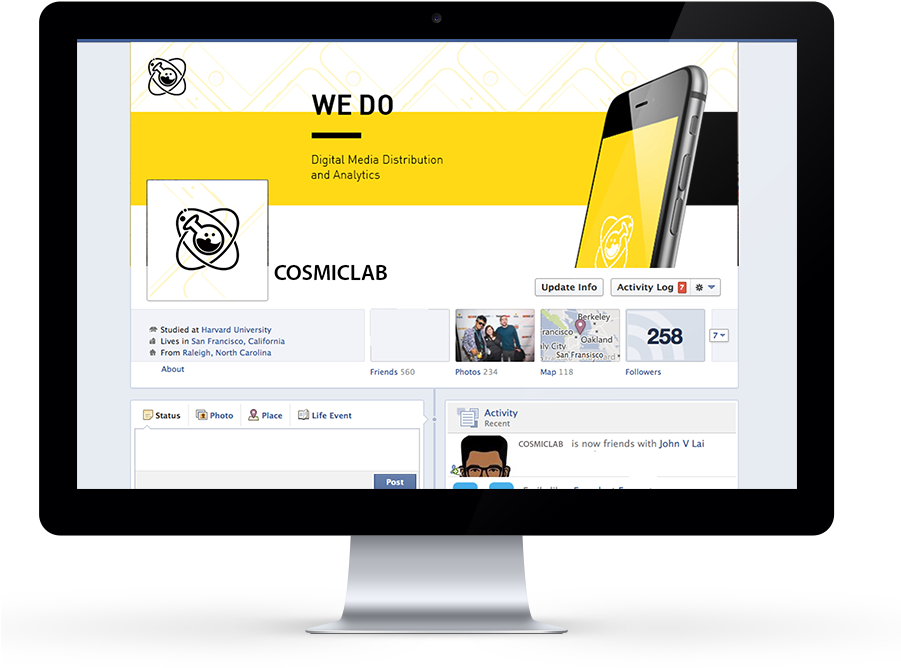Facebook Cover Design - Capa De Facebook Design (900x900), Png Download