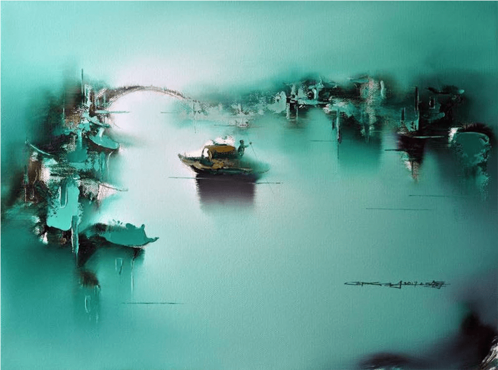 晨霭 Fog Of The Morning Gao Xiaoyun 80 X 60cm Oil On - Fog (1000x1000), Png Download