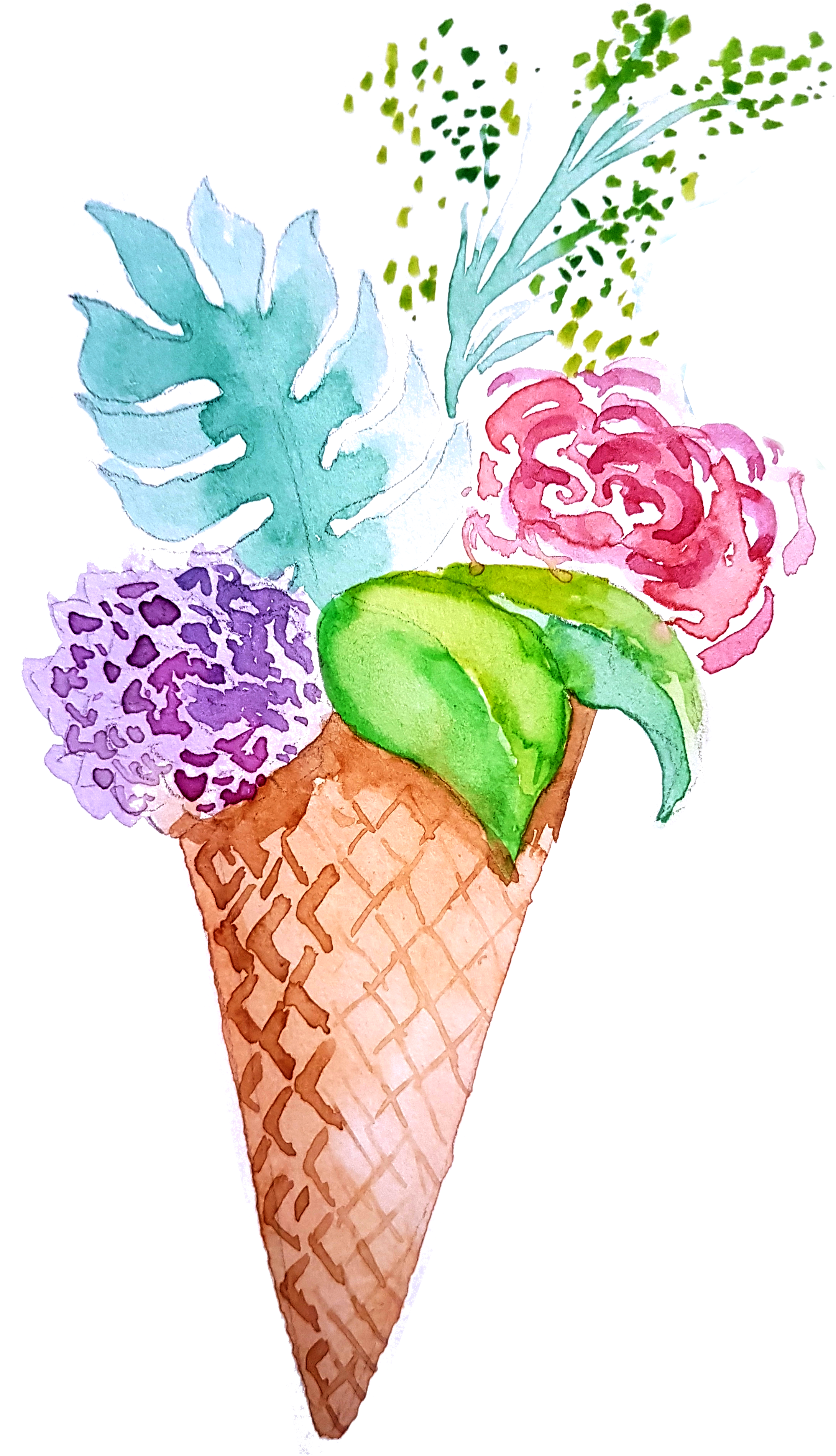 Icecream Plant - Ideas2earth - Ice Cream Cone (3024x4032), Png Download