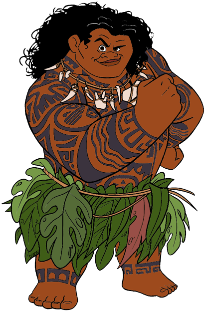 Tal Vez Pueda Interesarte - Moana Maui Clip Art (413x623), Png Download