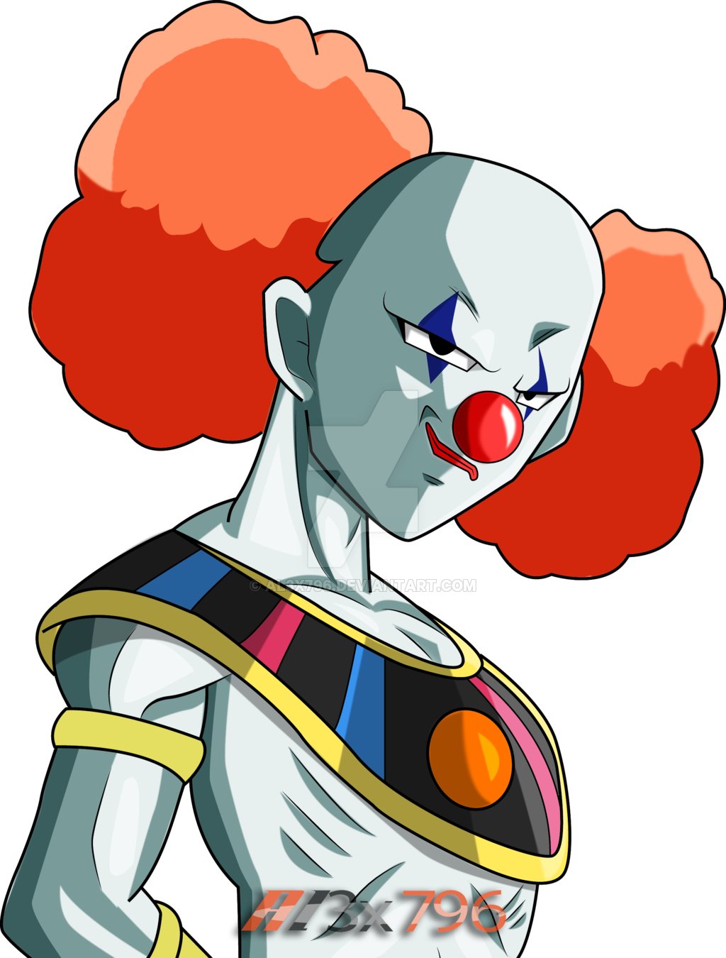 Clown God Of Destruction Dragon Ball Super By Al3x796 - Clown God Of Destruction Dragon Ball Super (1024x1350), Png Download