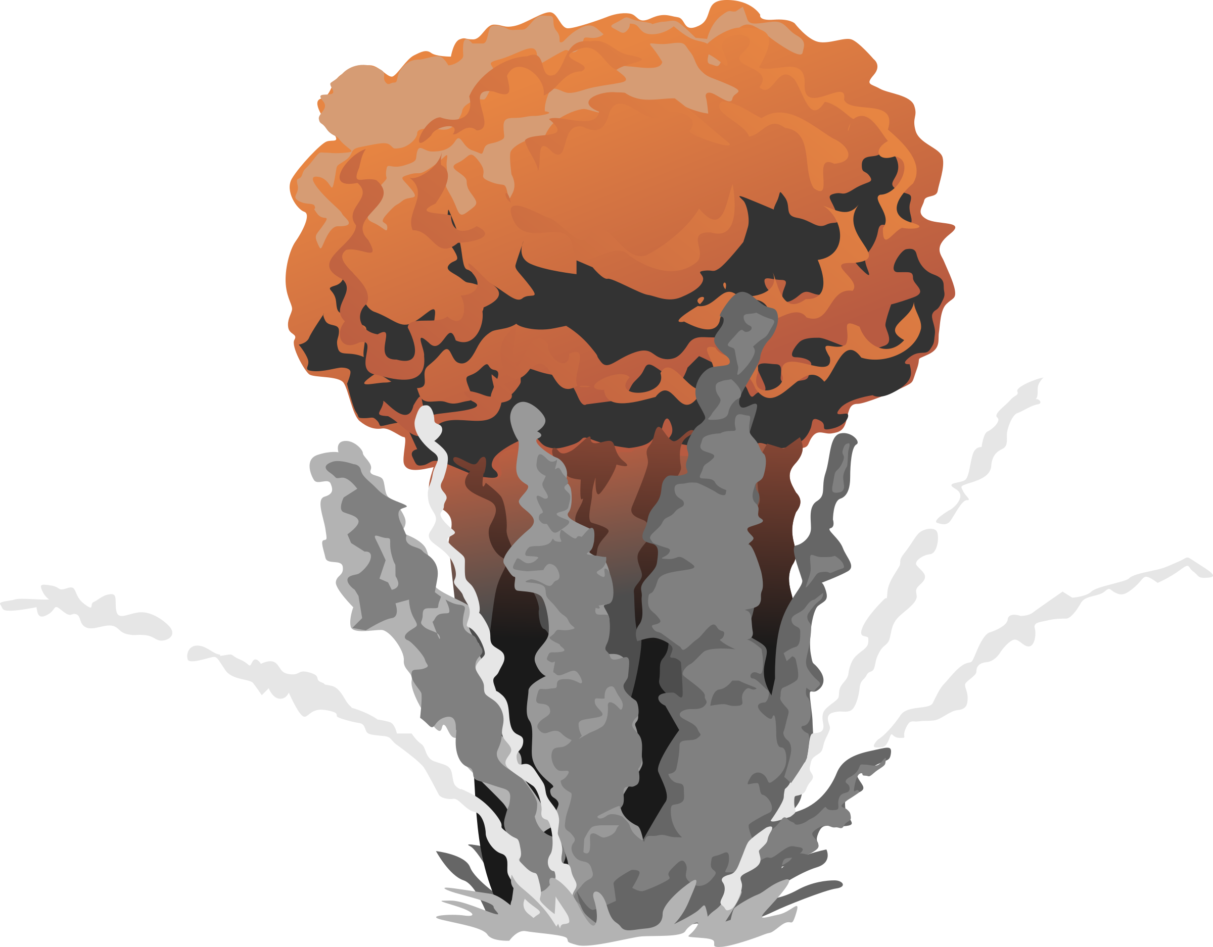 Cliparts Similar To Explosion Clipart Mlg - Atomic Bomb Gif Png (2400x1875), Png Download