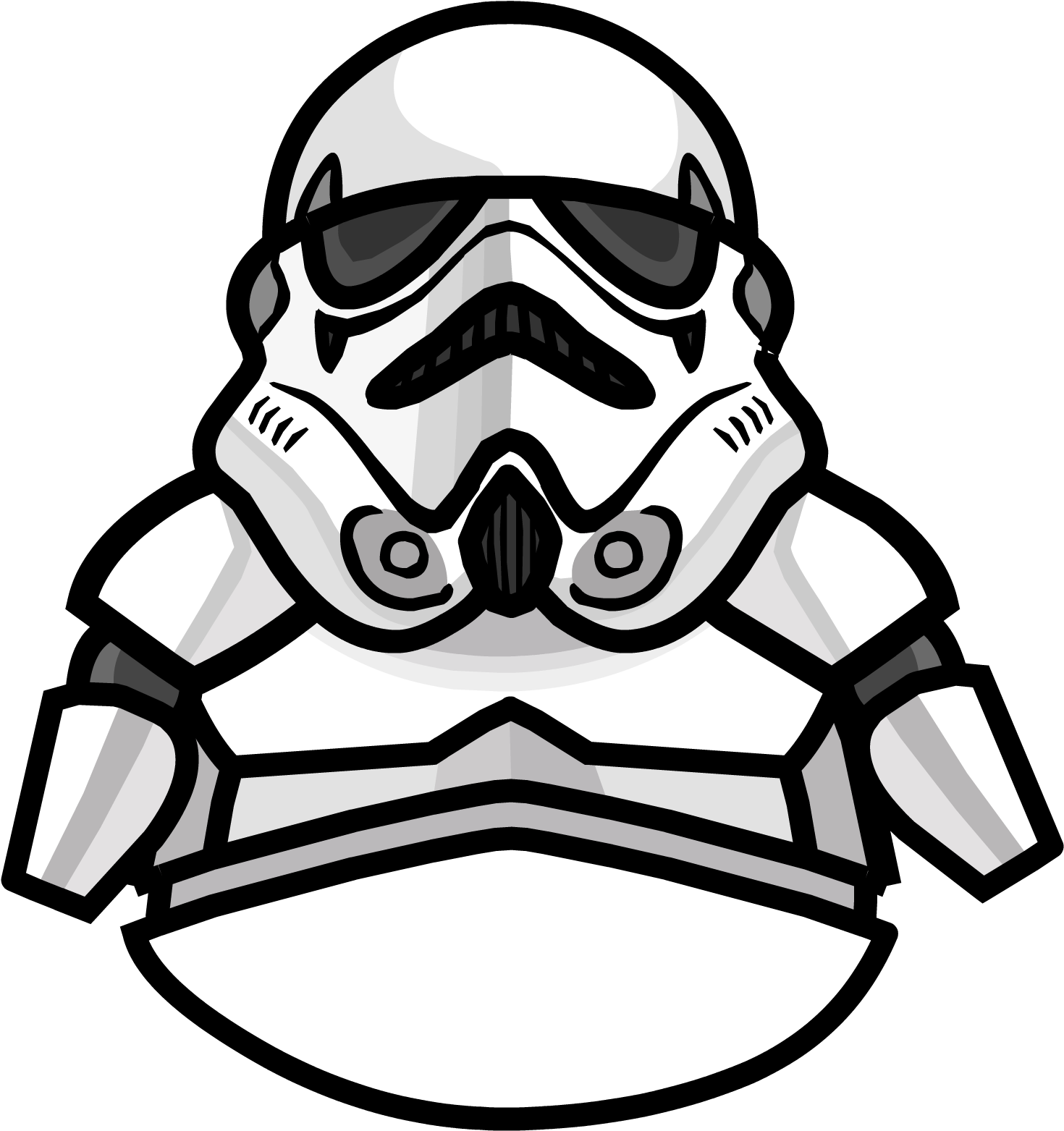 Stormtrooper - Club Penguin Stormtrooper (1500x1611), Png Download
