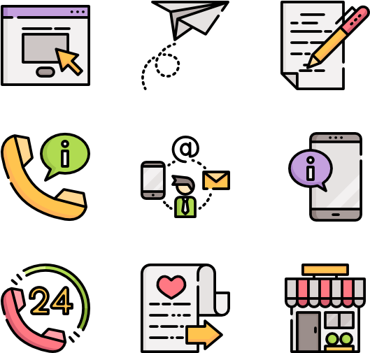 Contact Us 40 Icons - Management (600x564), Png Download