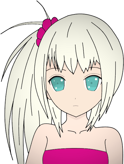 Jpg Transparent Blue Eyes Female By Dalmoreellie On - Cartoon (540x598), Png Download
