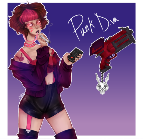 Punk Dva - D Va Punk Skin (500x500), Png Download