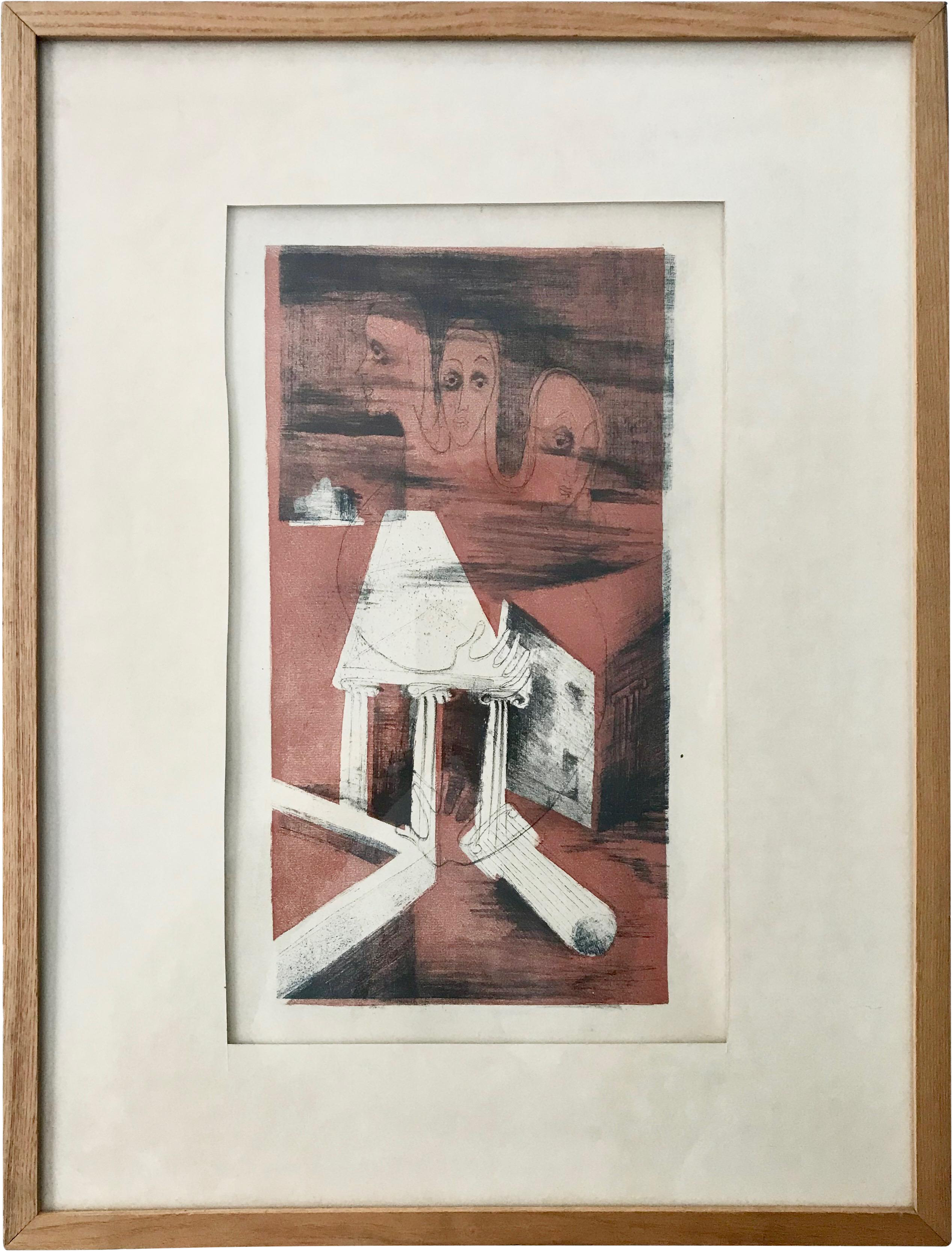 Vintage Abstract Drawing Surreal Sketch Framed Vector - Surrealism (2812x3696), Png Download