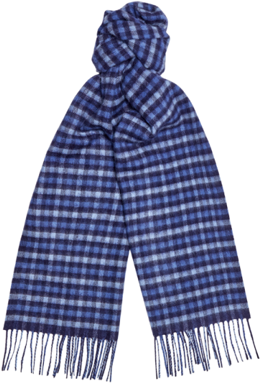 Cashmere Club Check Scarf - Cashmere Club Inc (460x611), Png Download
