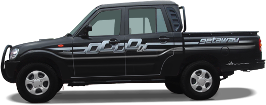 Mahindra Scorpio Getaway - Scorpio Getaway Black Colour (570x380), Png Download