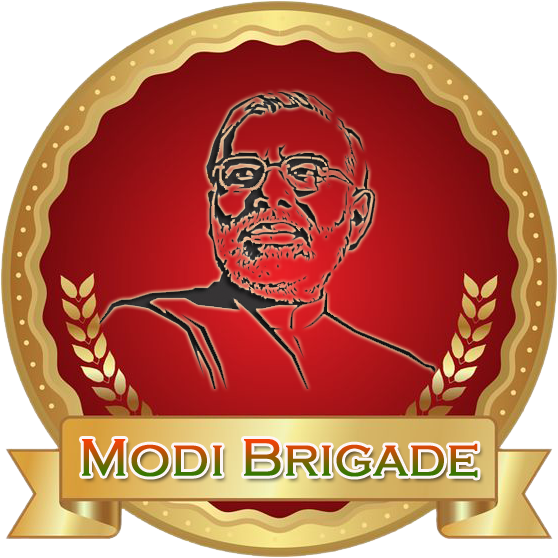 Supporters Of Prime Minister Modi Ji - Clipart Badge (558x558), Png Download